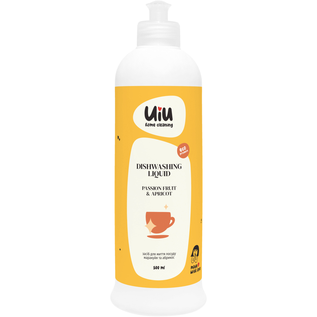 Засіб для ручного миття посуду UIU Маракуйя та Абрикос 500 мл (4820152332806) - зображення 1