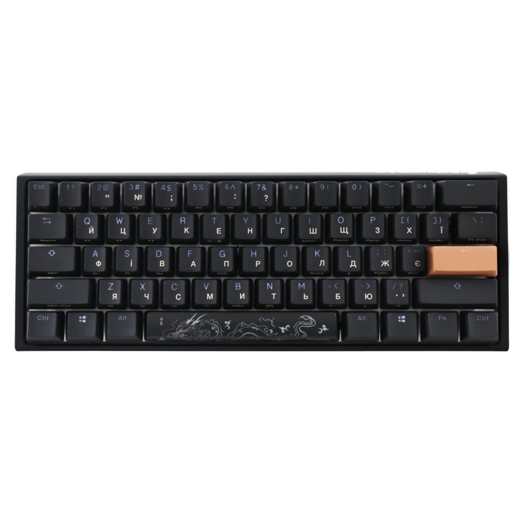 Клавіатура Ducky One 3 Mini Cherry MX Silent Red RGB UA USB Black (DKON2161ST-SUAPXCLAWSC1) - зображення 2