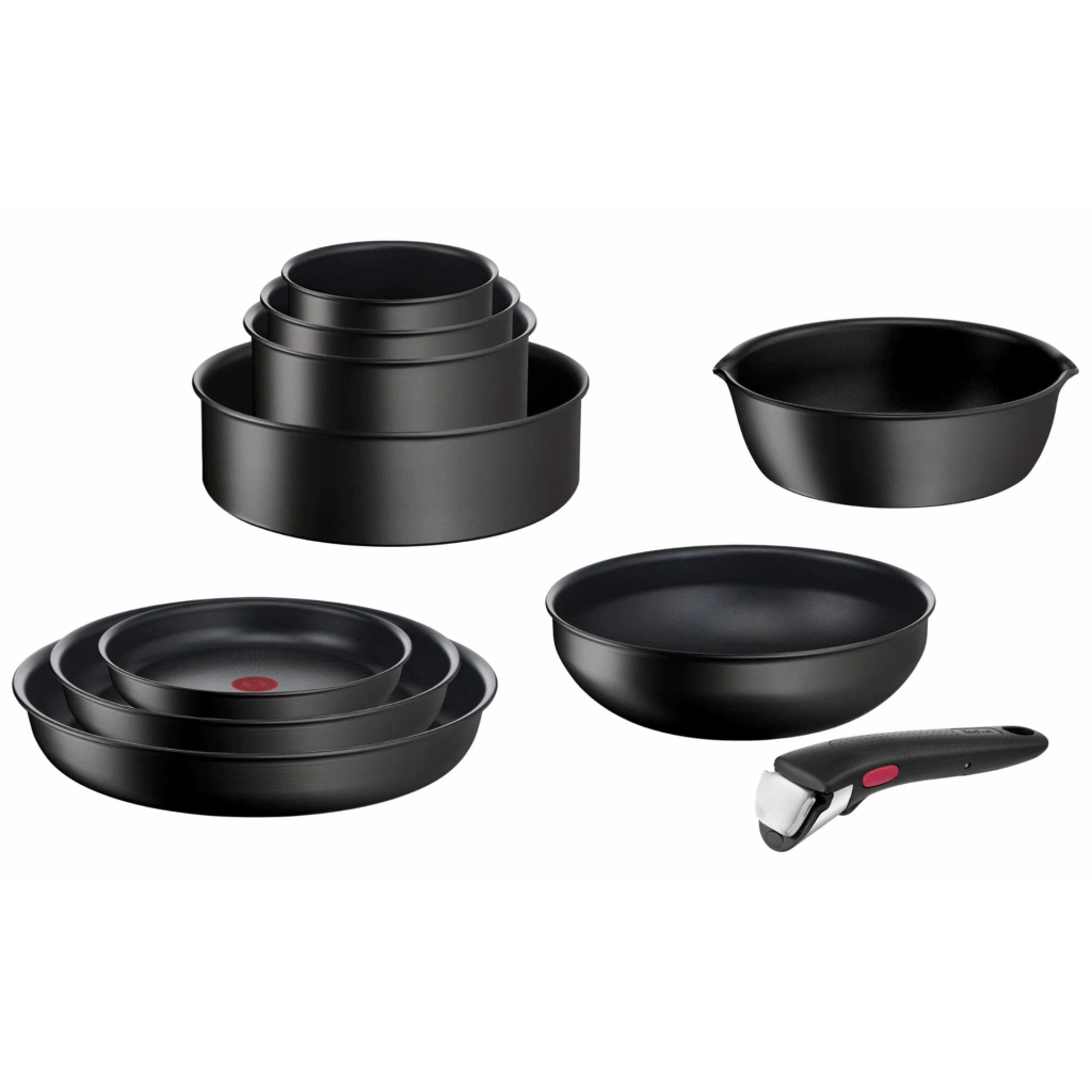 Набір посуду Tefal Ingenio Unlimited змінна ручка 13 предметів чорний (L7639002) - зображення 1
