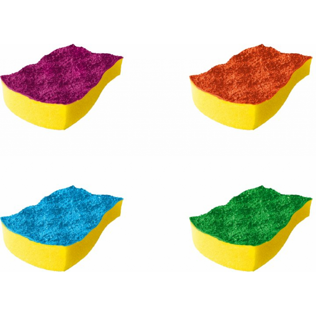Губки кухонні Vileda Pur Active Color для тефлону 4 шт. (4023103189829) - зображення 2