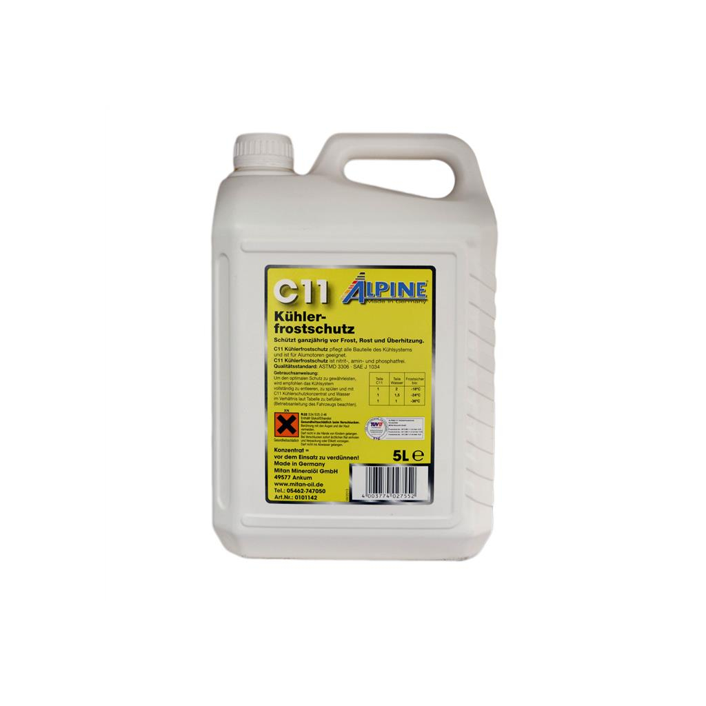 Антифриз Alpine концентрат C11 Кuhlerfrostschutz жовт. 5л (1145Y-5) - зображення 1