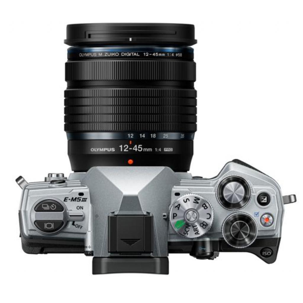 Цифровий фотоапарат Olympus E-M5 mark III 12-45 mm PRO Kit silver/black (V207092SE000) - зображення 2