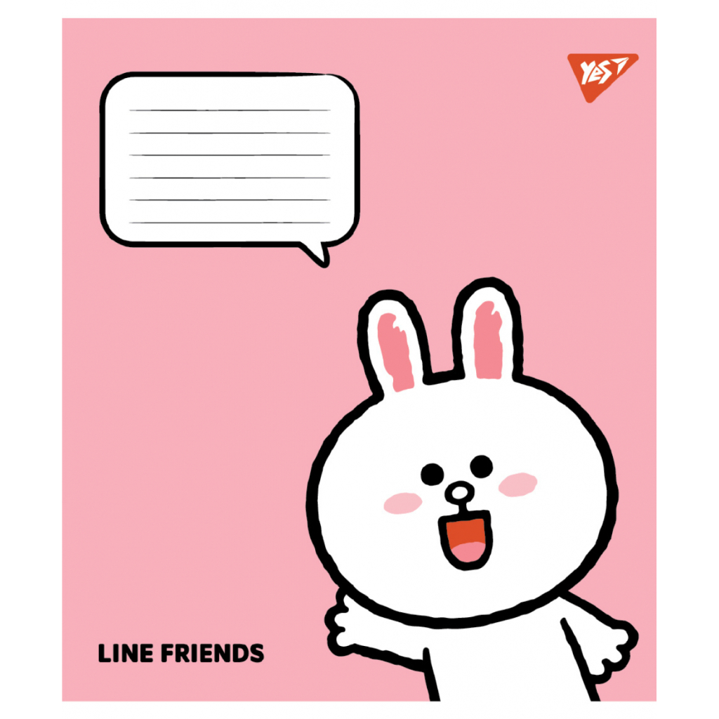 Зошит Yes Line Friends Stylish А5 12 аркушів клітинка (767645) - зображення 3