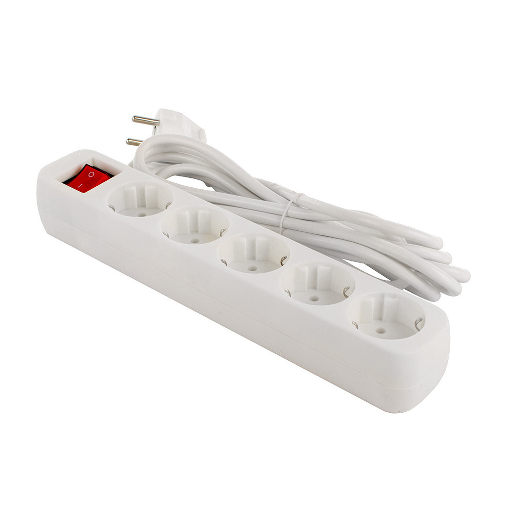Мережевий фільтр живлення ColorWay CW-PSEA53W, 5 розеток/ 3M white (CW-PSEA53W) - зображення 6