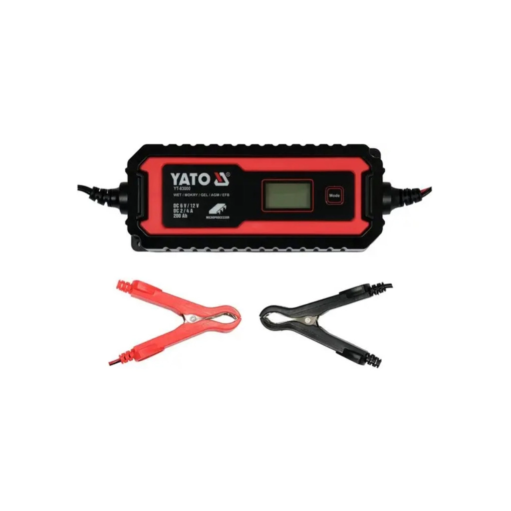 Зарядний пристрій для автомобільного акумулятора Yato YT-83001 - зображення 5