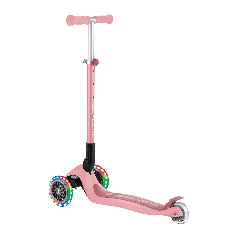 Самокат Globber Primo Foldable Lights колеса з підсвіткою до 50 кг 3+ Пастельно-рожевий (432-211-3) - зображення 2