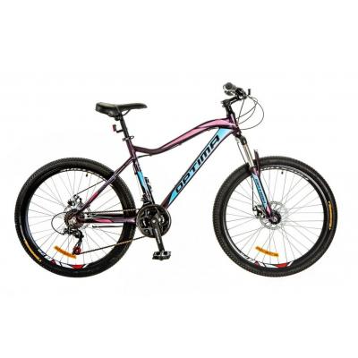 Велосипед Optimabikes 26" ALPINA 2018 AM 14G DD рама-18" Al чорно-блакитний (OPS-OP-26-107) - зображення 1