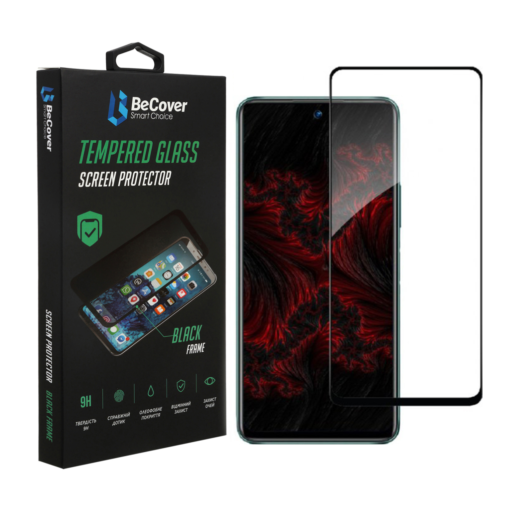 Скло захисне BeCover Infinix Hot 11S (X6812) Black (707600) - зображення 1