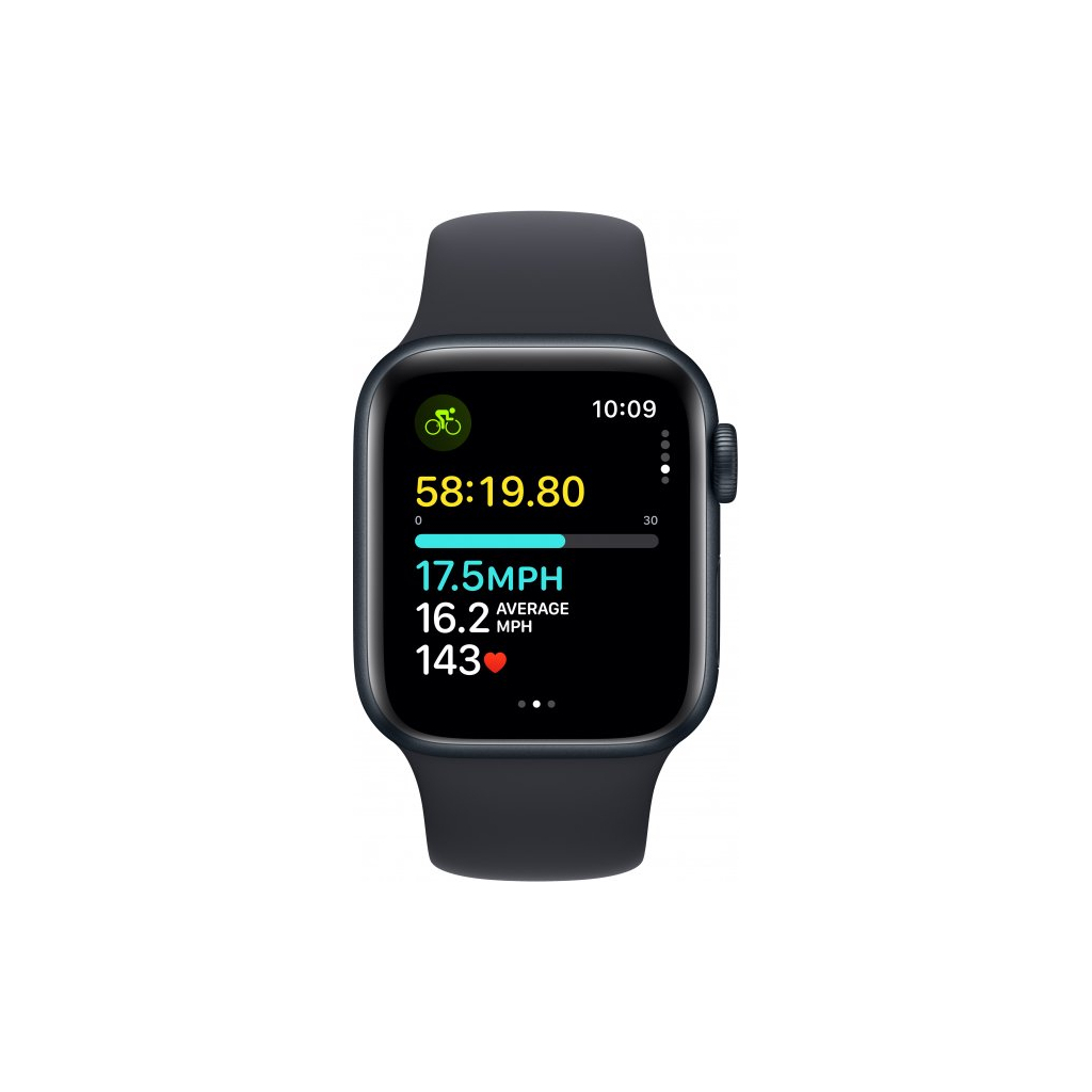 Смарт-годинник Apple Watch SE 2023 GPS 40mm Midnight Aluminium Case with Midnight Sport Band - M/L (MR9Y3QP/A) - зображення 6