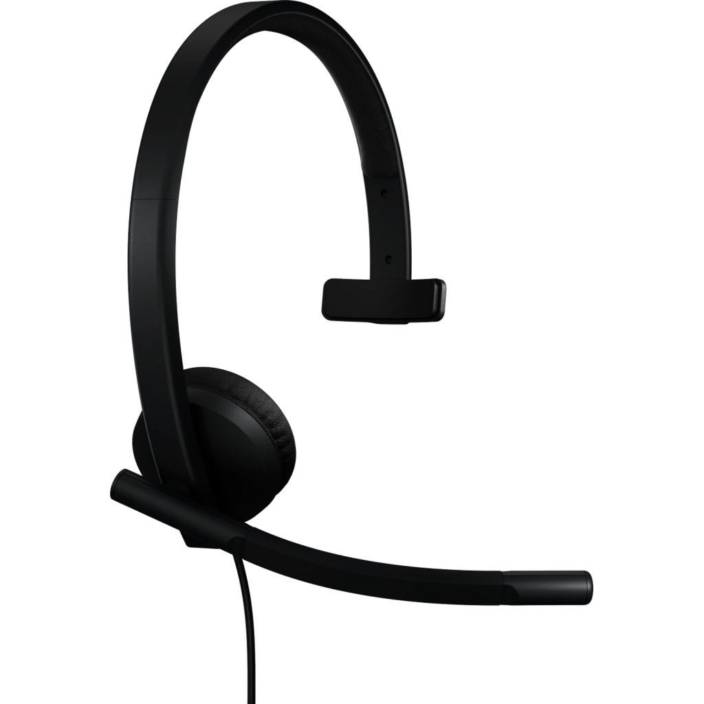 Навушники Logitech H570e Corded for Business Mono Teams USB-A Black (981-001426) - зображення 2