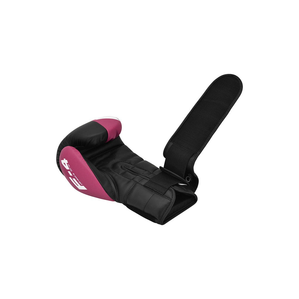 Боксерські рукавички RDX REX F4 Pink/Black-12 унцій (BGR-F4P-12OZ) - зображення 5
