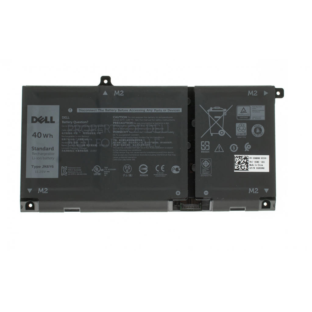 Акумулятор до ноутбука Dell Latitude 3410 JK6Y6, 3550mAh (40Wh), 3cell, 11.25V, Li-ion (A47671) - зображення 1