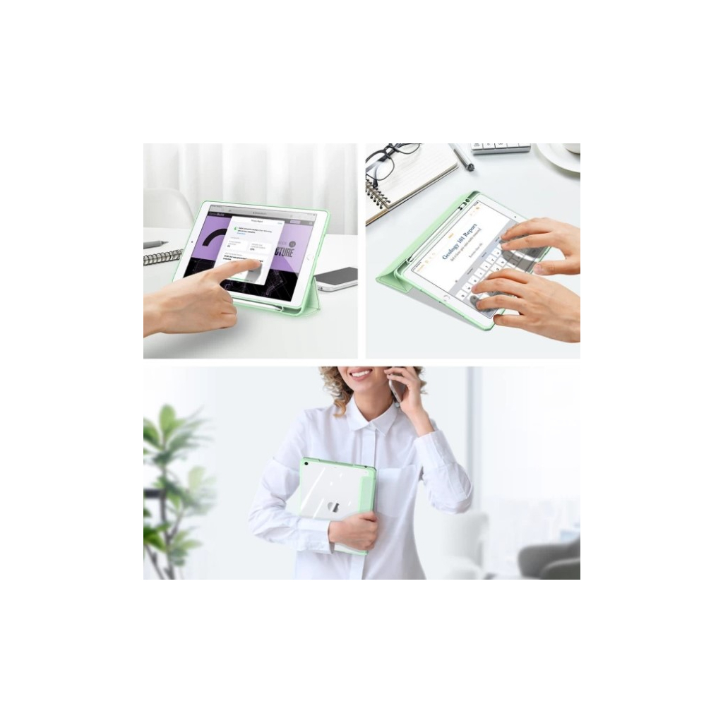 Чохол до планшета BeCover Soft Edge Lenovo Tab M10 Plus TB-125F (3rd Gen)/K10 Pro TB-226 10.61" Green (708333) - зображення 3