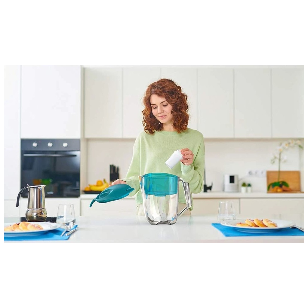 Фільтр-глечик Ecosoft Maxima 5л (3.5л очищеної води) з фільтр-картриджем, аква грін (FMVMAXIMADGECO) - зображення 2