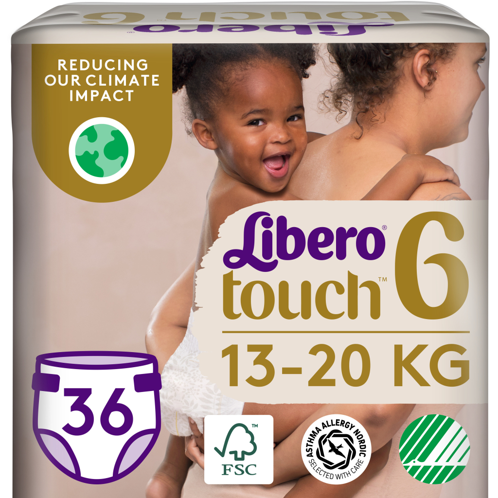 Підгузки Libero Touch Розмір 6 (13-20 кг) 36 шт (7322541750255) - зображення 1