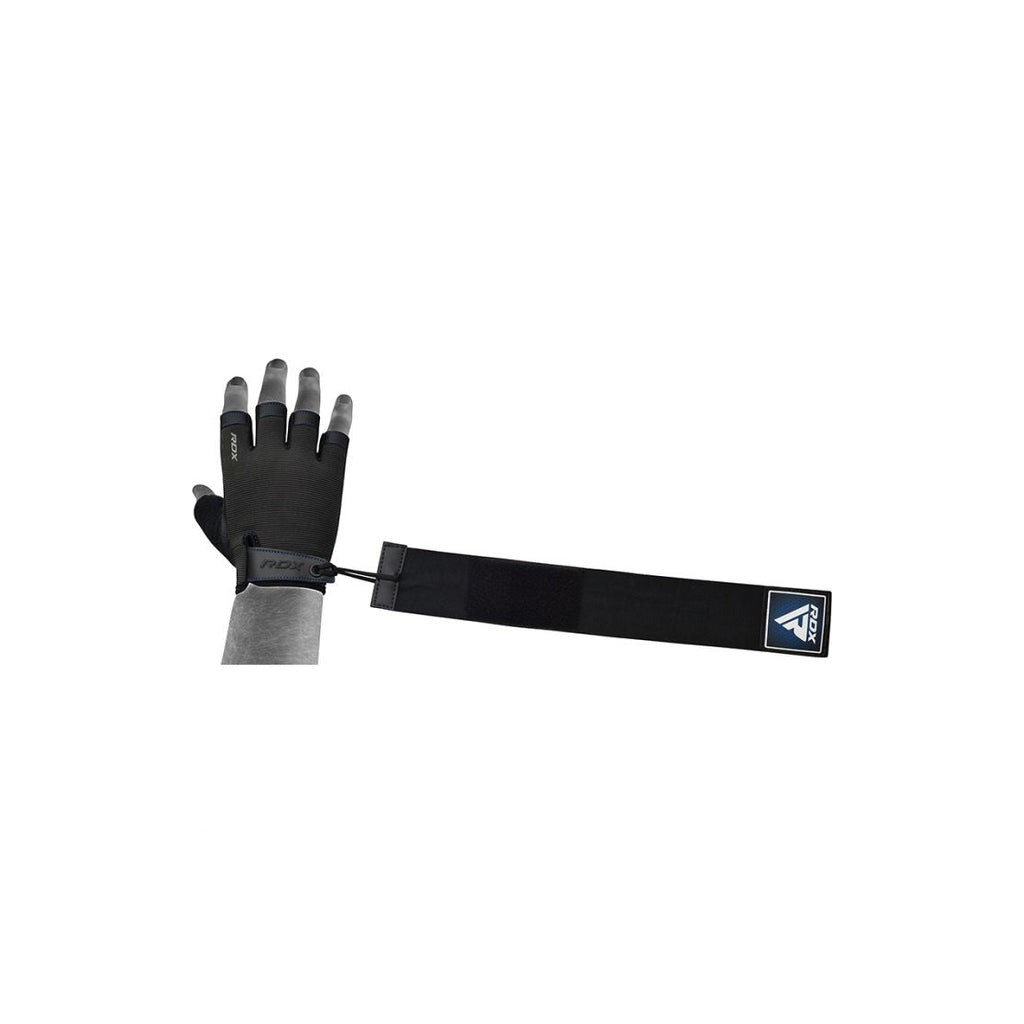 Рукавички для фітнесу RDX T2 Half Blue Plus L (WGA-T2HU-L+) - зображення 2