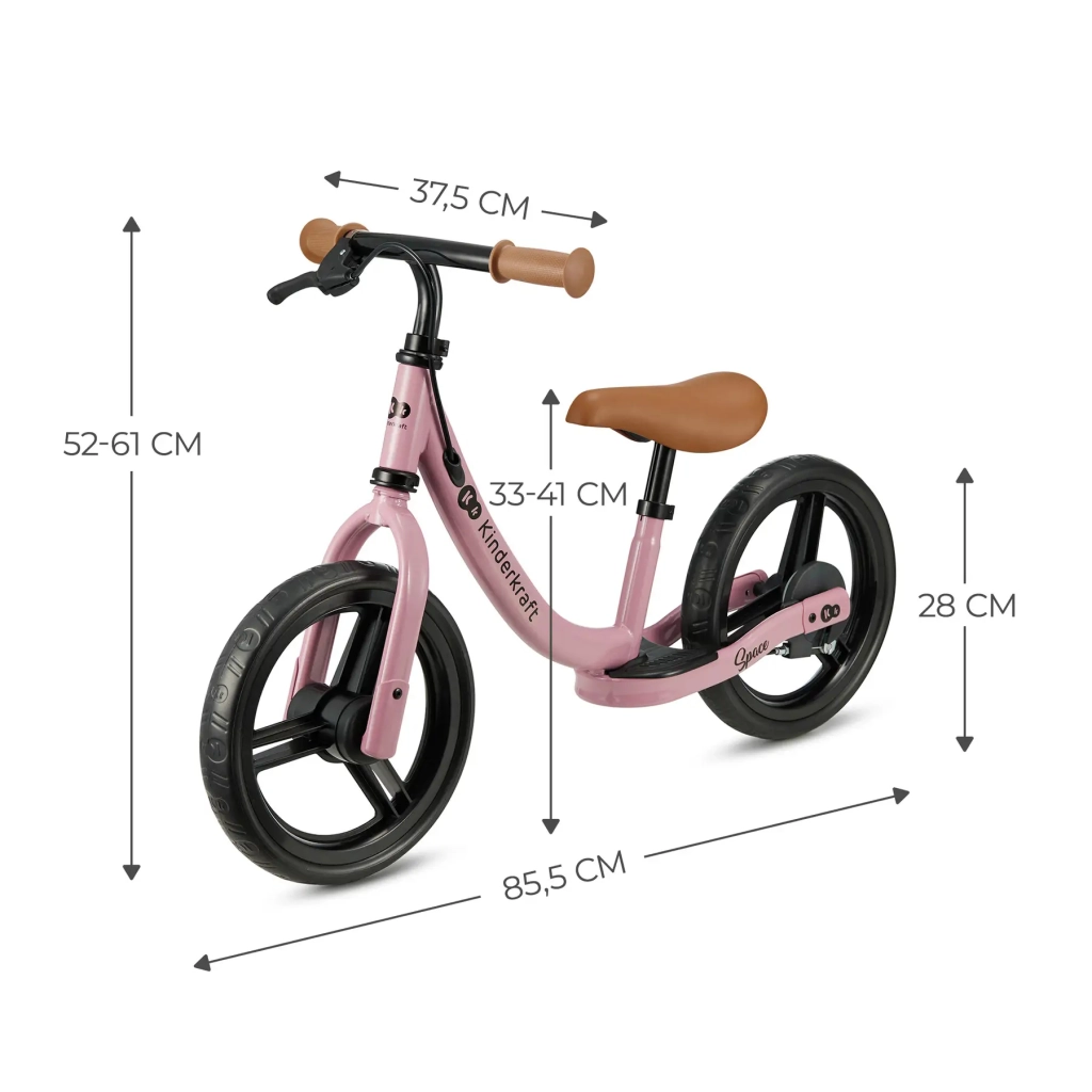 Біговел Kinderkraft Space Dark Pink (KRSPAC23PNK0000) (5902533925339) - зображення 7