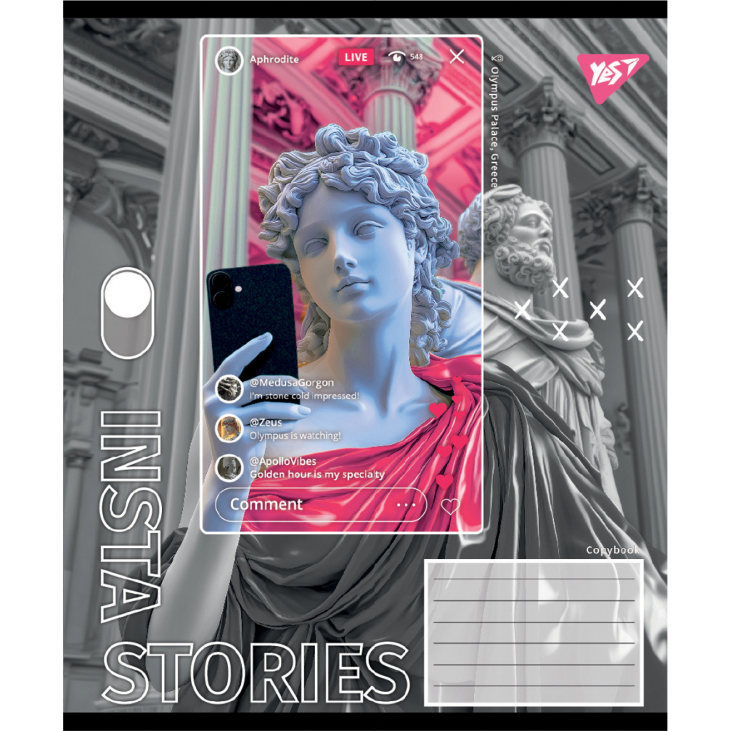 Зошит Yes Insta Storys А5 60 аркушів клітинка (767946) - зображення 6