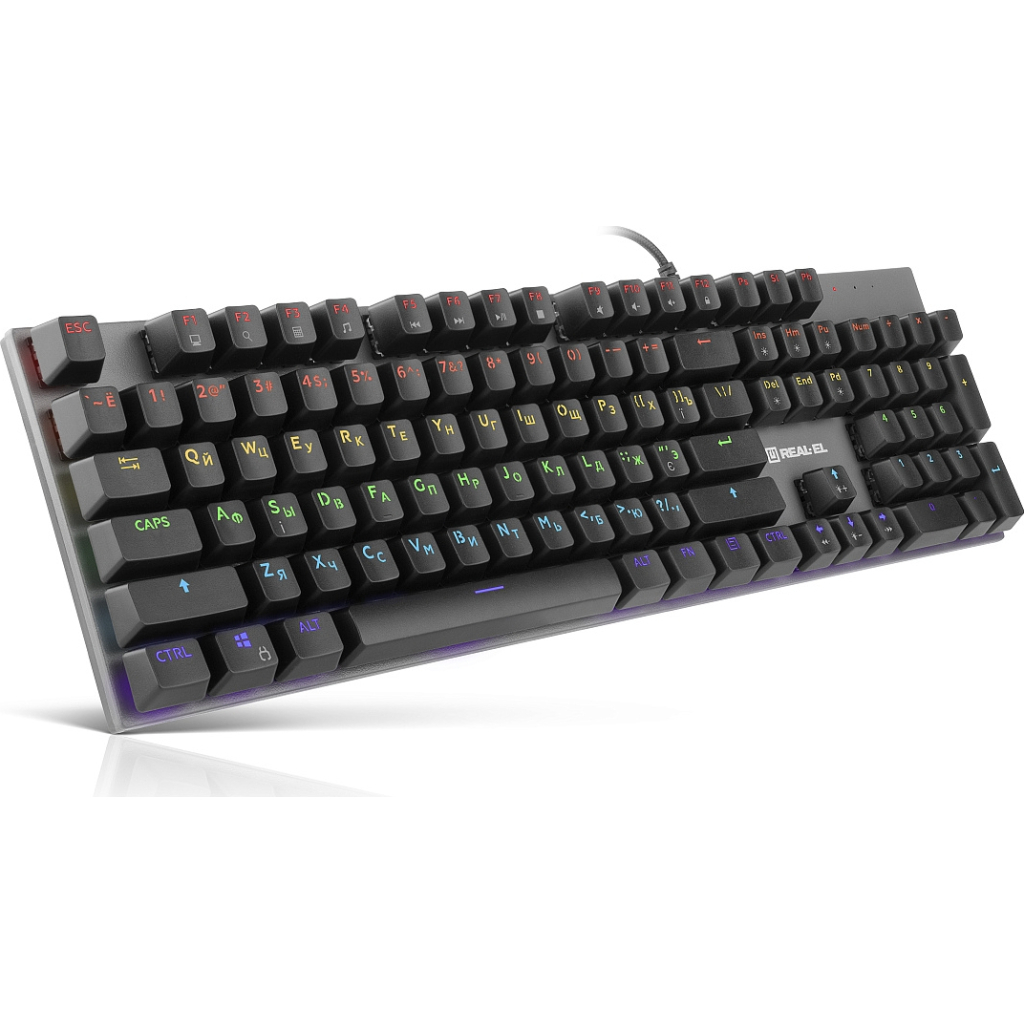 Клавіатура REAL-EL M 13 Grey - зображення 1