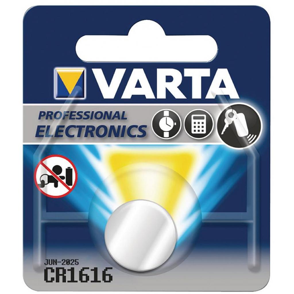 Батарейка Varta CR 1616 BLI 1 LITHIUM (06616101401) - зображення 1