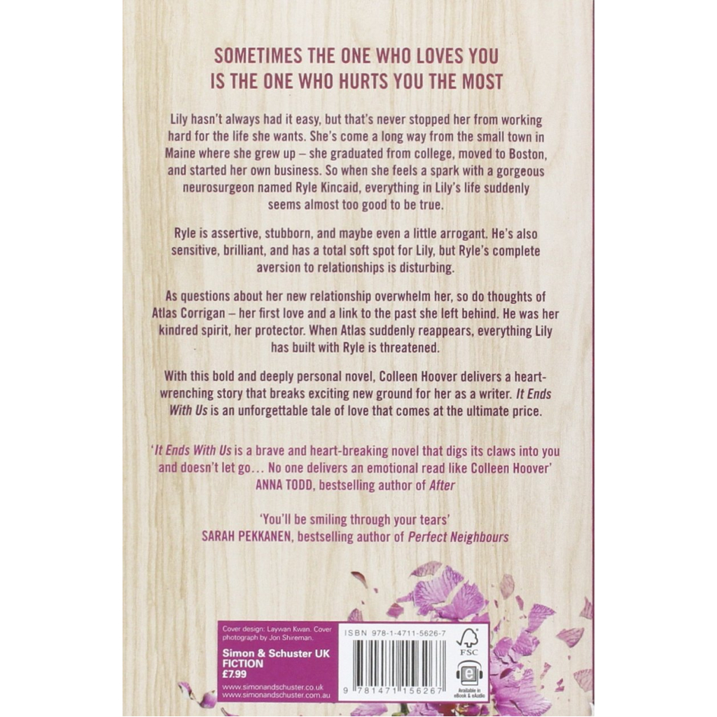 Книга It Ends With Us - Colleen Hoover Simon & Schuster (9781471156267) - зображення 2