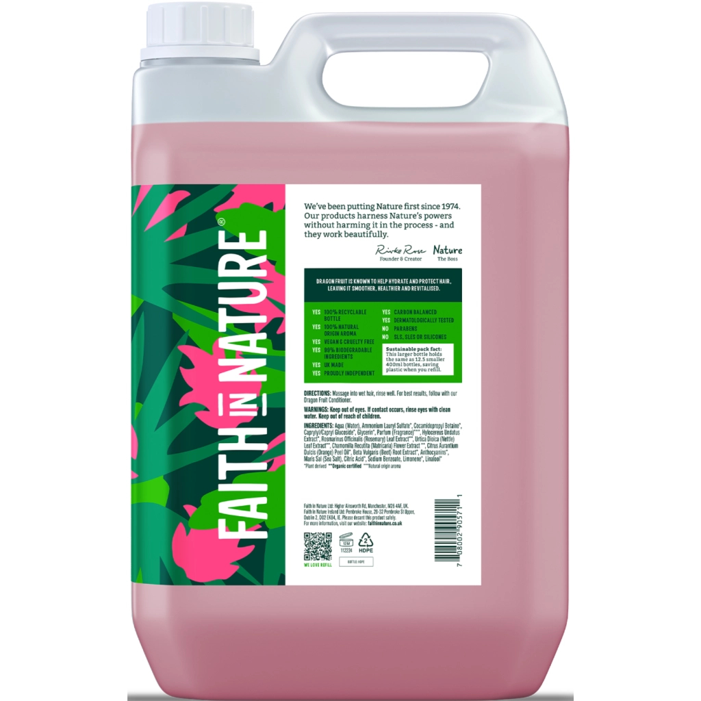 Шампунь Faith in Nature Натуральний З фруктом дракона 5 л (708002905711) - зображення 2
