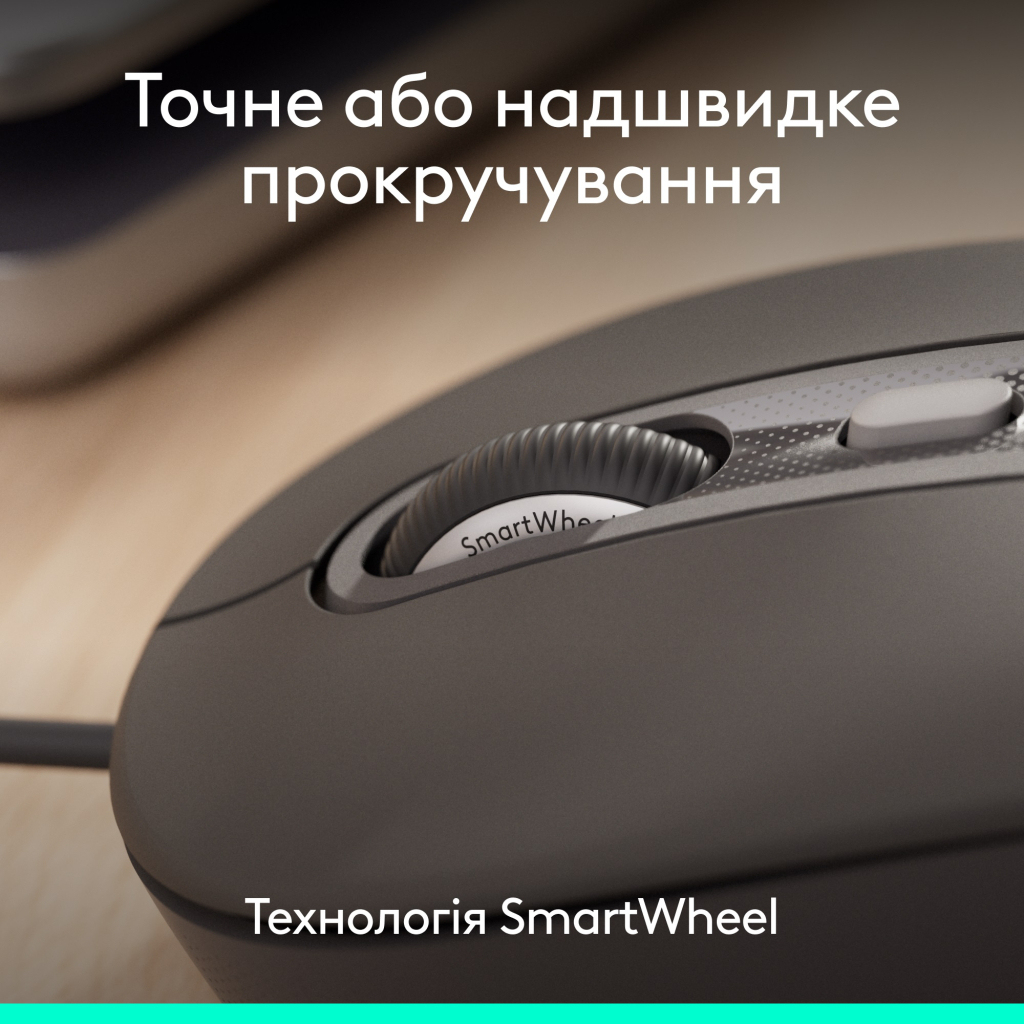 Мишка Logitech Signature M520 for Business USB-C Graphite (910-007511) - зображення 3