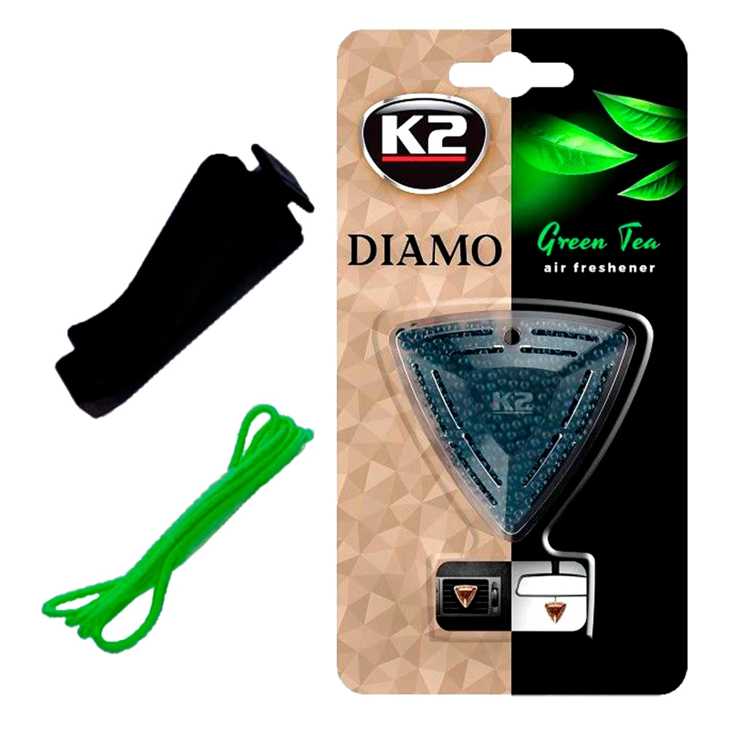 Ароматизатор для автомобіля K2 Diamo "Зелений чай" 15 г (V88ZHE) - зображення 1