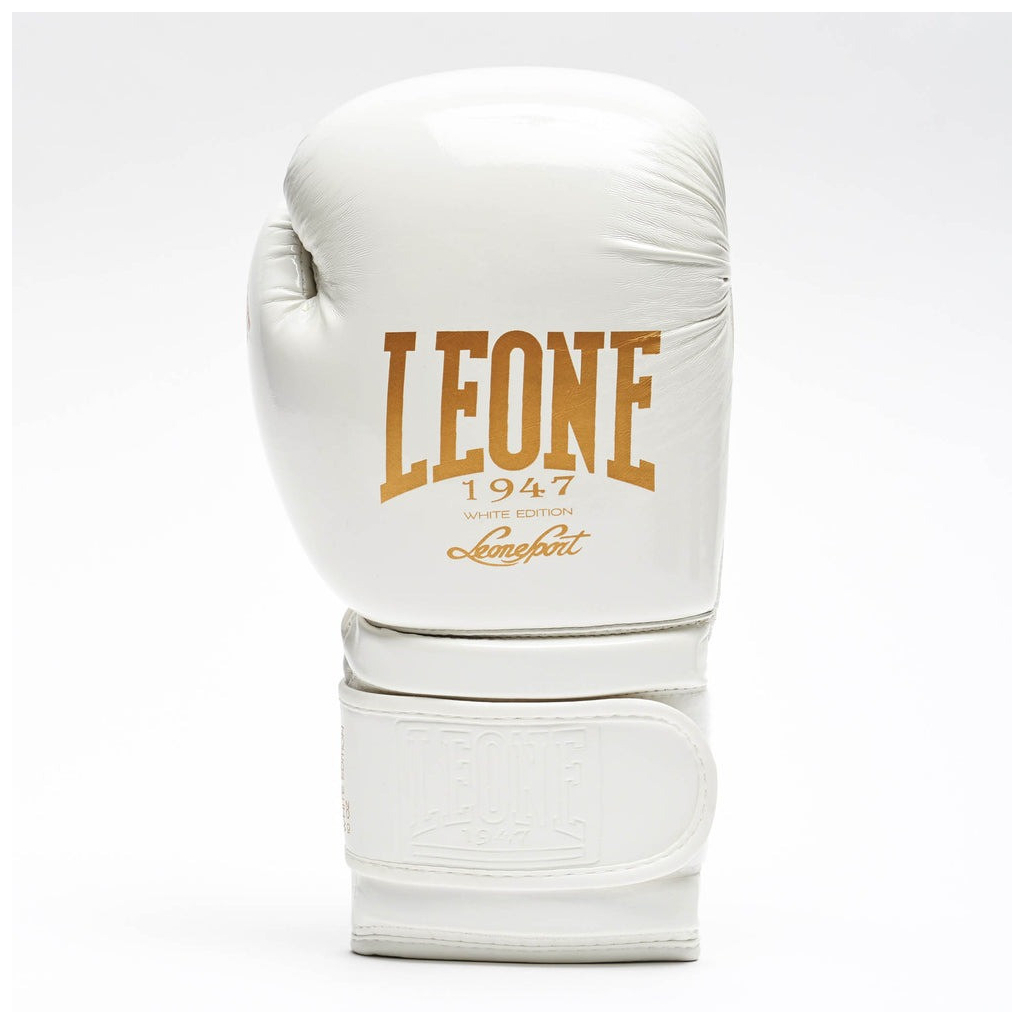 Боксерські рукавички Leone GN059W White/Gold 16 унцій (GN059W_White_16oz) - зображення 3