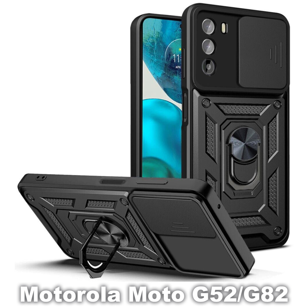 Чохол до мобільного телефона BeCover Military Motorola Moto G52/G82 Black (709972) - зображення 1