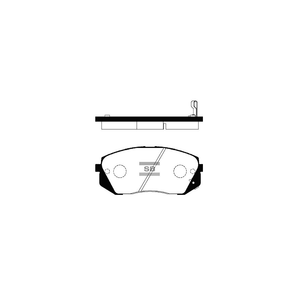 Гальмівні колодки HI-Q SP1196 - зображення 1