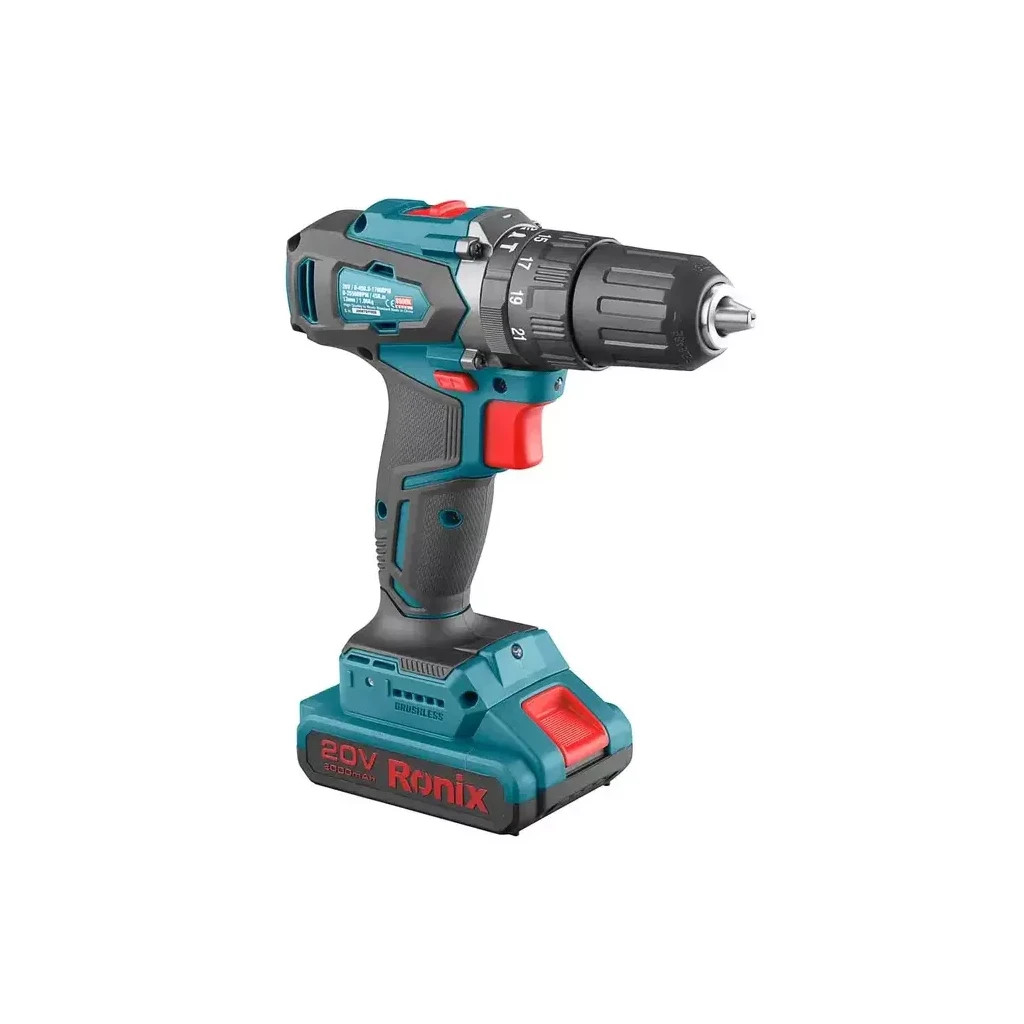 Шуруповерт Ronix ударний акумуляторний 20В, 2Ah х 2 (8900K) - изображение 3