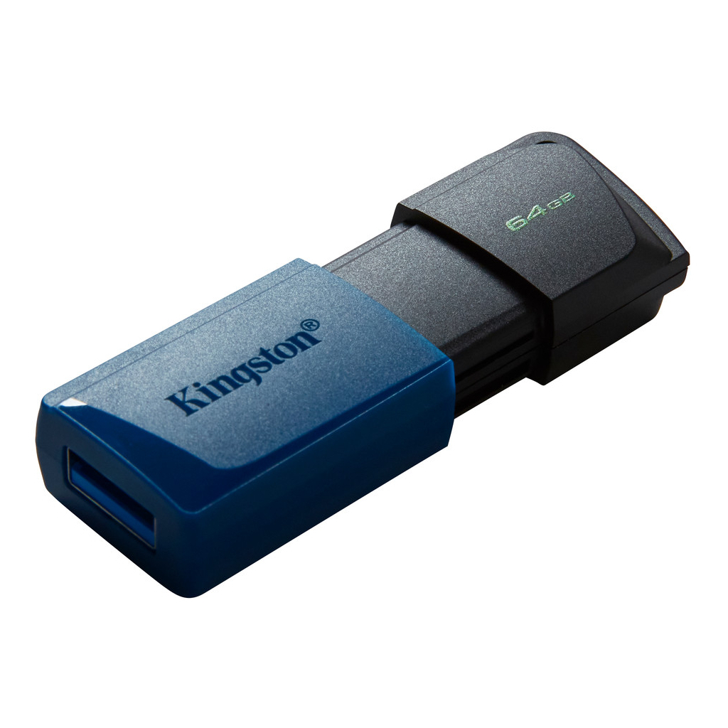 USB флеш накопичувач Kingston 2x64GB DataTraveler Exodia M Black/Blue USB 3.2 (DTXM/64GB-2P) - изображение 4