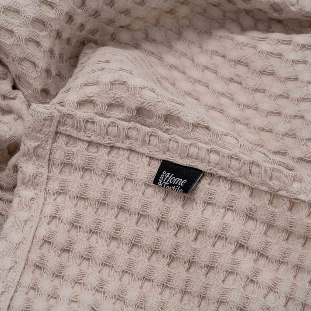 Плед Ardesto Pique 100% бежевий бавовна 220х230 см (ART0822PE) - зображення 8