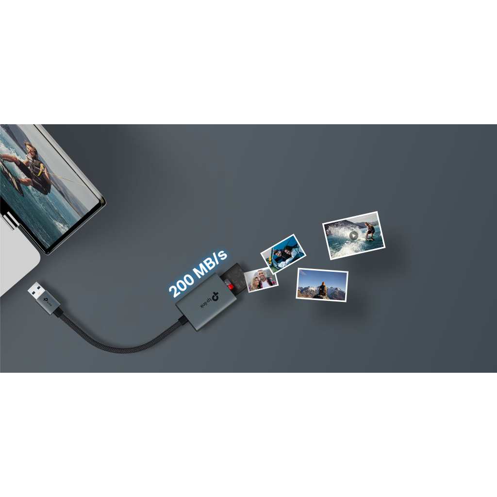 Зчитувач флеш-карт TP-Link USB 2.0 to SD/TF (UA430) - зображення 5