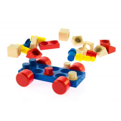 Конструктор Nic cubio деревянный Машинка (NIC2141) - зображення 3