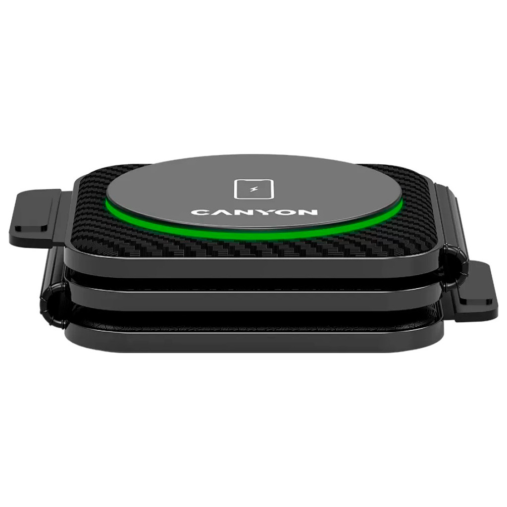 Зарядний пристрій Canyon WS-305 Foldable 3in1 Wireless charger (CNS-WCS305B) - зображення 2