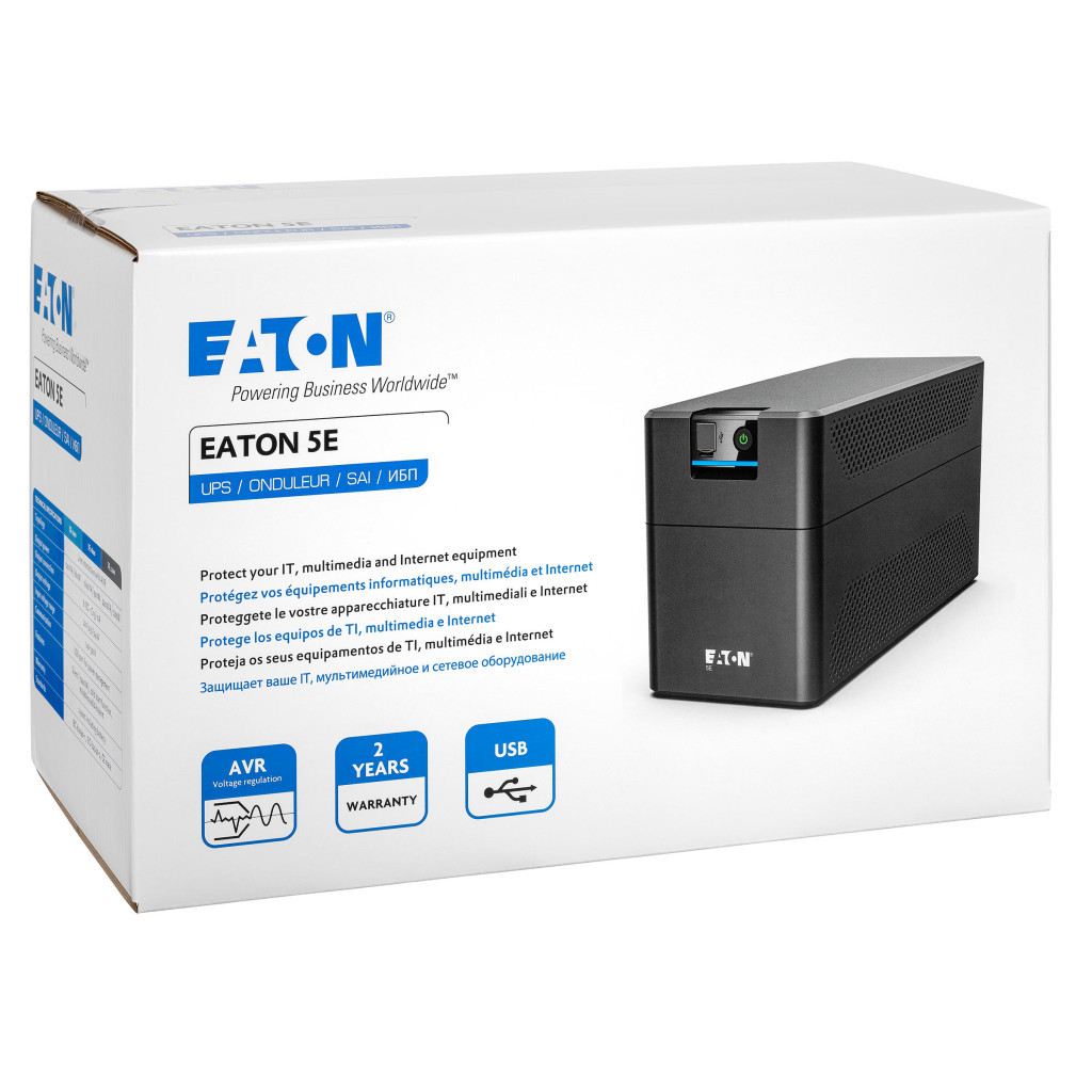 Пристрій безперебійного живлення Eaton 5E2200UI 2200VA (5E2200UI) - зображення 4