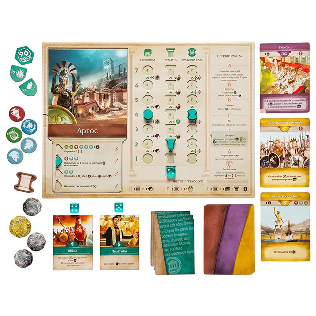 Настільна гра Kilogames Хора. Розквіт імперії (Khora. Rise of Empire) (укр.) (KG-2640) - зображення 4