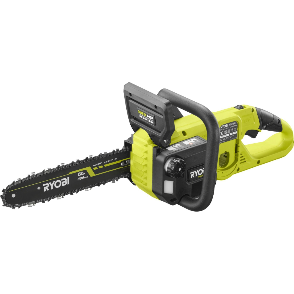 Ланцюгова пила Ryobi ONE+ HP RY18CSX30A-150 18В, 5Ah, 30см, 3.2кг (5133005466) - изображение 4