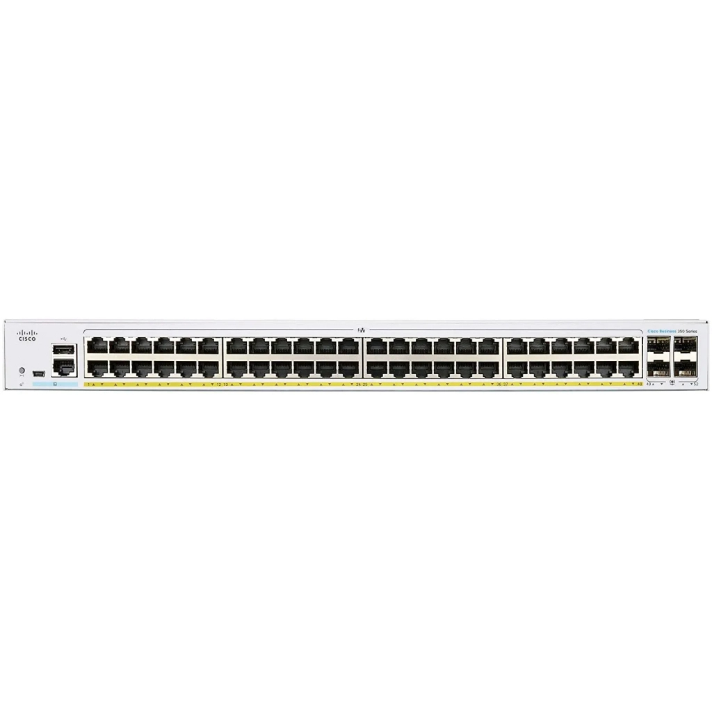 Комутатор мережевий Cisco CBS350-48FP-4G-EU - зображення 2