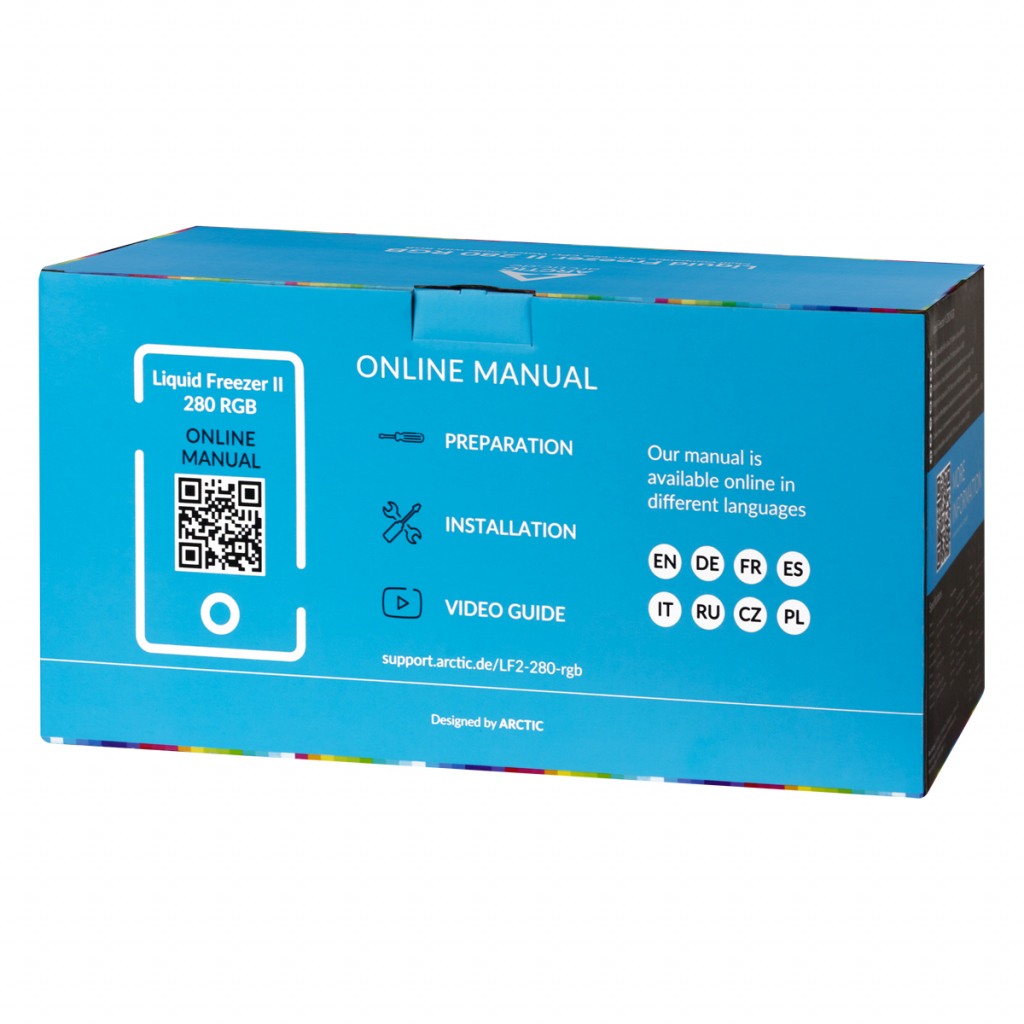 Система рідинного охолодження Arctic Liquid Freezer II 280 RGB (Incl. Controller) (ACFAN00107A) - зображення 8