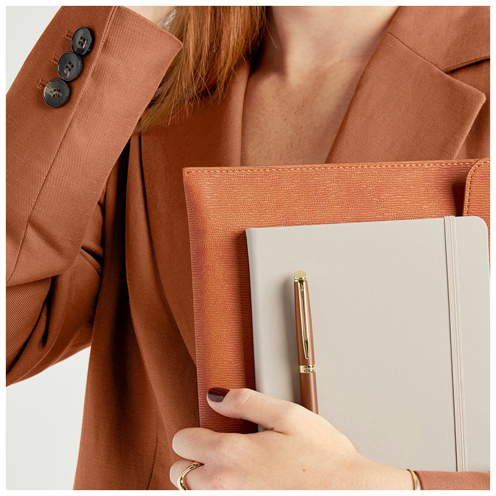 Ручка пір'яна Waterman HEMISPHERE Metallic Copper Red GT  FP F (12 092) - зображення 9