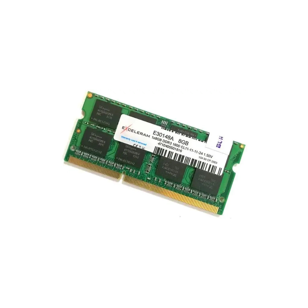 Модуль пам'яті для ноутбука SoDIMM DDR3 8GB 1600 MHz eXceleram (E30148A) - зображення 1