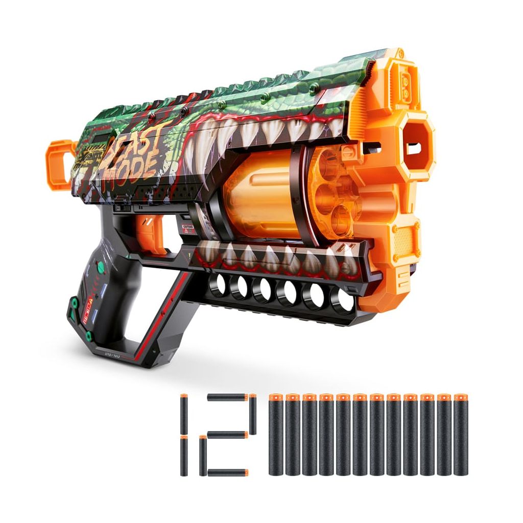 Іграшкова зброя Zuru X-Shot Швидкострільний бластер Skins Griefer Beast Out (12 патронів) (36561A) - зображення 1