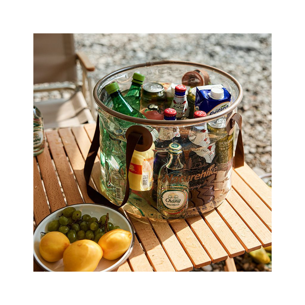 Відро складне Naturehike ПВХ NH20SJ040 20л прозорий (6975641886747) - зображення 5