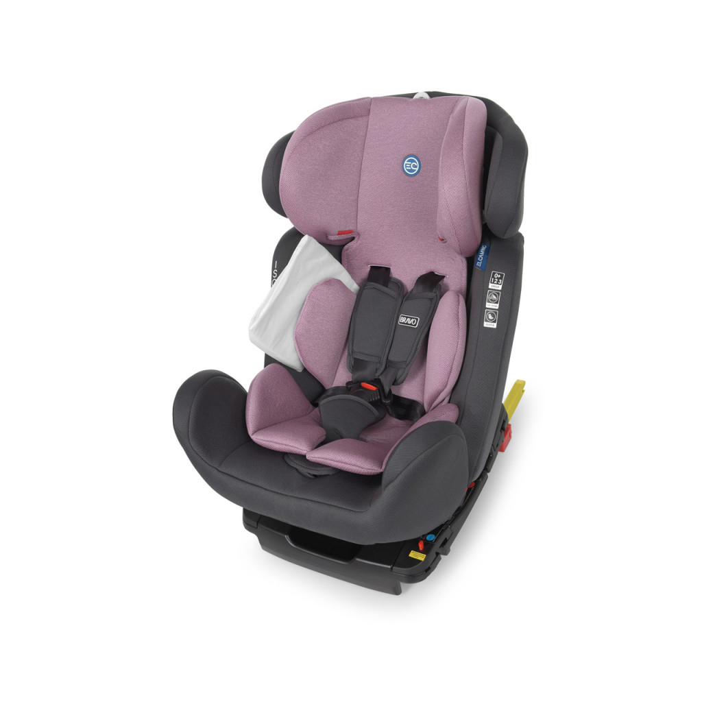 Автокрісло El Camino ME 1041 BRAVO ISOFIX 0-36 кг violet - зображення 2