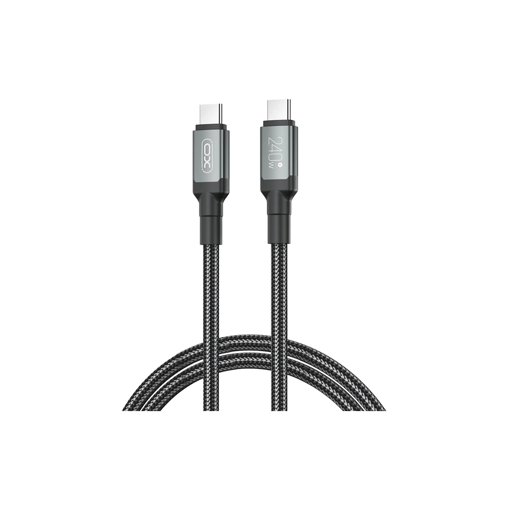 Дата кабель USB-C to USB-C 1.0m XO (NB-Q264A-CC.black) - зображення 1