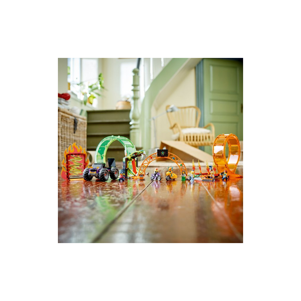 Конструктор LEGO City Stuntz Подвійна петля каскадерської арени 598 деталей (60339) - зображення 4