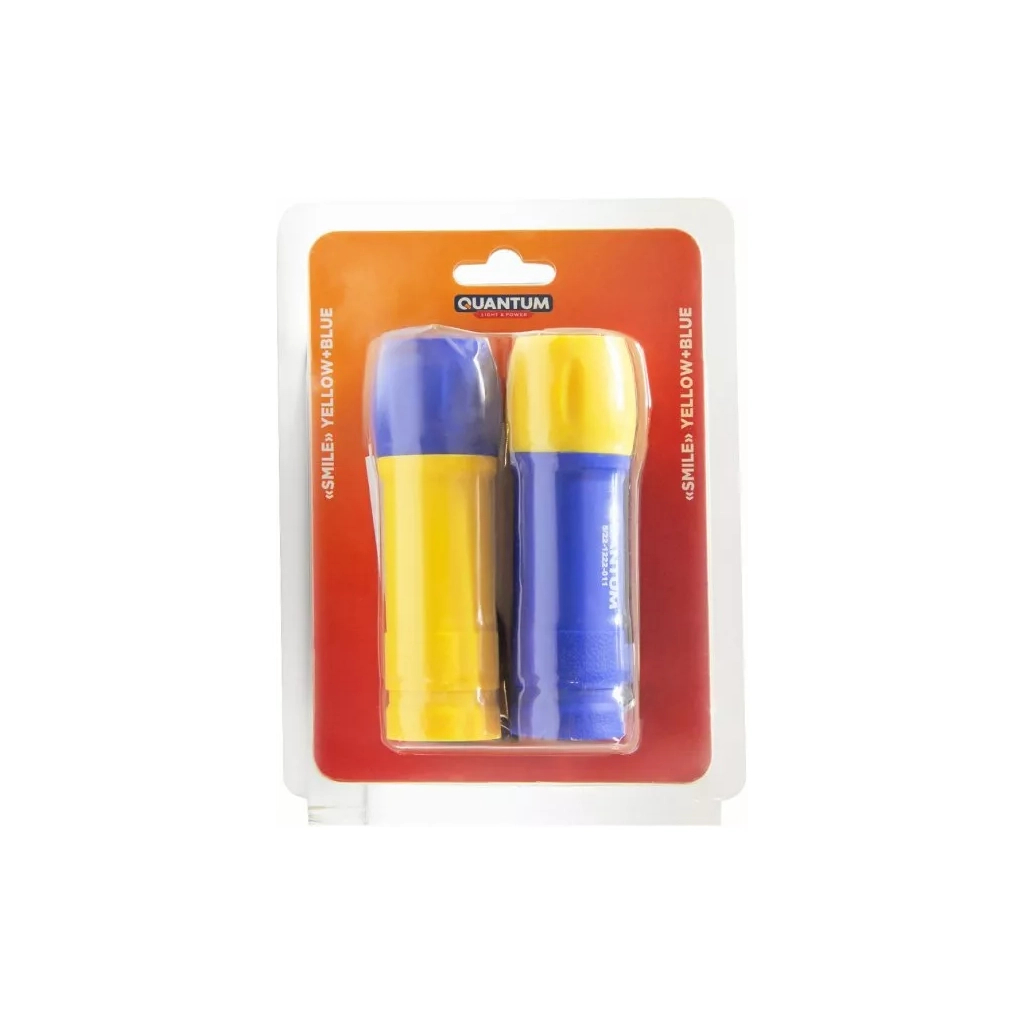 Ліхтар Quantum Smile yellow+blue 3W COB 3xAAA 2шт/уп (QM-FL1045-PB) - зображення 4